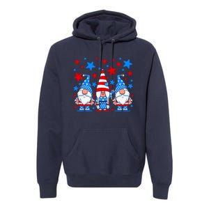 Patriotic Gnomes Fireworks USA Independence Day 4th Of July Gift Premium Hoodie