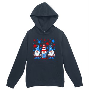 Patriotic Gnomes Fireworks USA Independence Day 4th Of July Gift Urban Pullover Hoodie