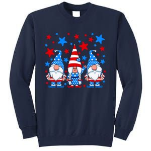 Patriotic Gnomes Fireworks USA Independence Day 4th Of July Gift Tall Sweatshirt