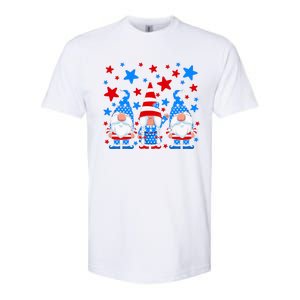 Patriotic Gnomes Fireworks USA Independence Day 4th Of July Gift Softstyle CVC T-Shirt