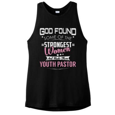 Pastor God Found Strongest Ladies PosiCharge Tri-Blend Wicking Tank