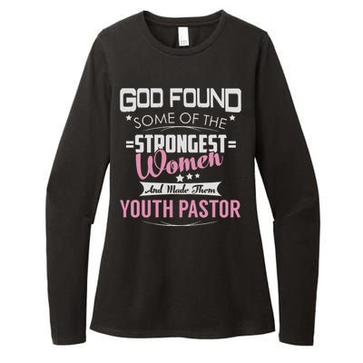 Pastor God Found Strongest Womens CVC Long Sleeve Shirt