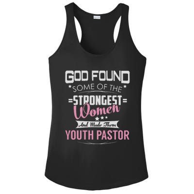 Pastor God Found Strongest Ladies PosiCharge Competitor Racerback Tank