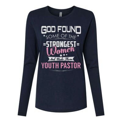 Pastor God Found Strongest Womens Cotton Relaxed Long Sleeve T-Shirt