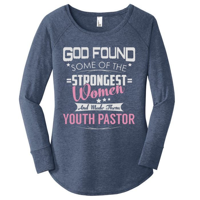 Pastor God Found Strongest Women's Perfect Tri Tunic Long Sleeve Shirt