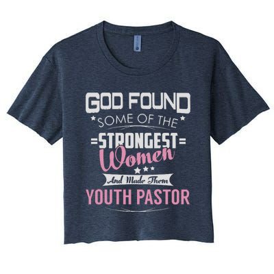 Pastor God Found Strongest Women's Crop Top Tee