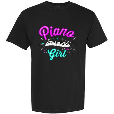 Piano Girl Funny Pianist Music Keyboardist Musician Outfit Garment-Dyed Heavyweight T-Shirt