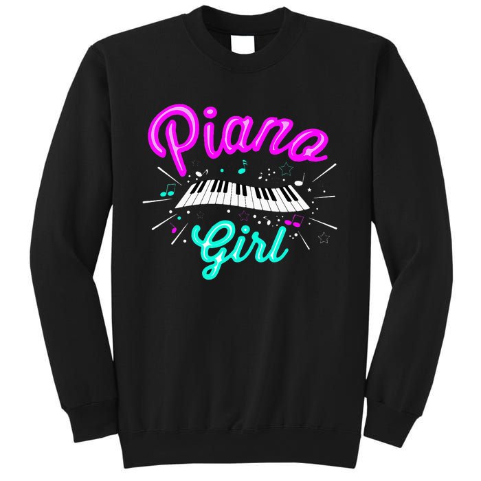 Piano Girl Funny Pianist Music Keyboardist Musician Outfit Sweatshirt