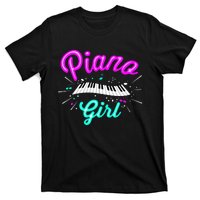 Piano Girl Funny Pianist Music Keyboardist Musician Outfit T-Shirt