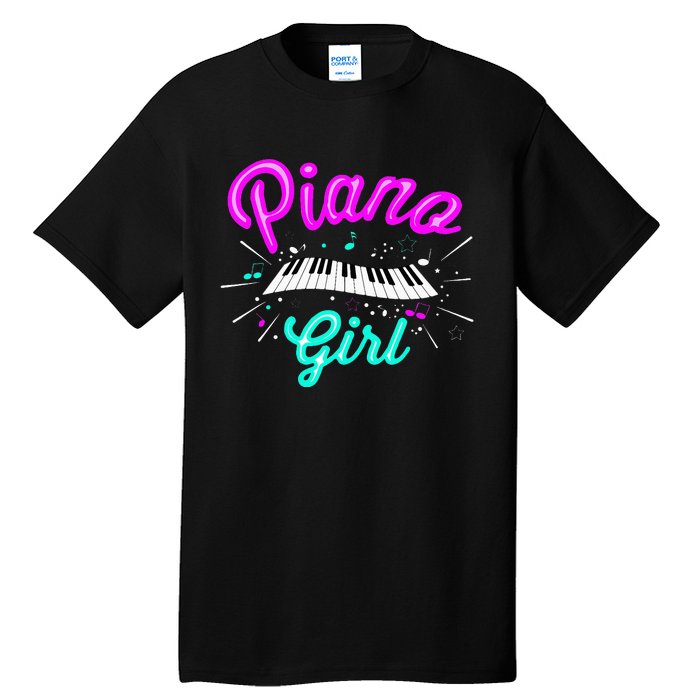 Piano Girl Funny Pianist Music Keyboardist Musician Outfit Tall T-Shirt