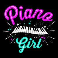 Piano Girl Funny Pianist Music Keyboardist Musician Outfit 16 in Basic Backpack