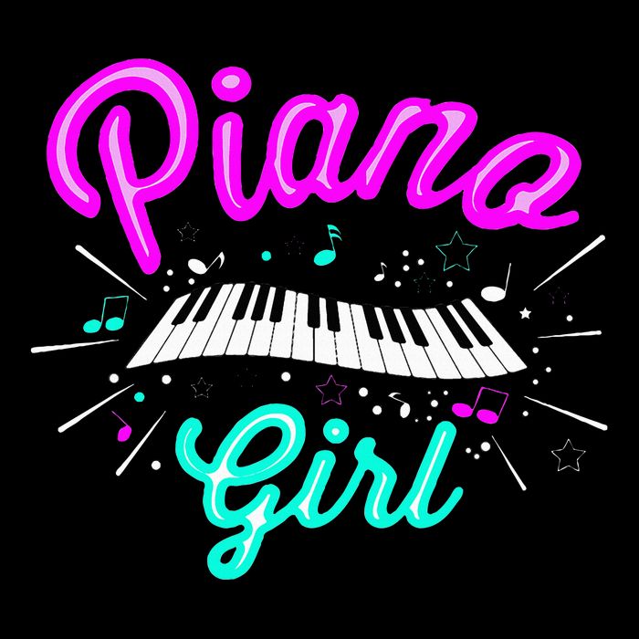 Piano Girl Funny Pianist Music Keyboardist Musician Outfit 16 in Basic Backpack
