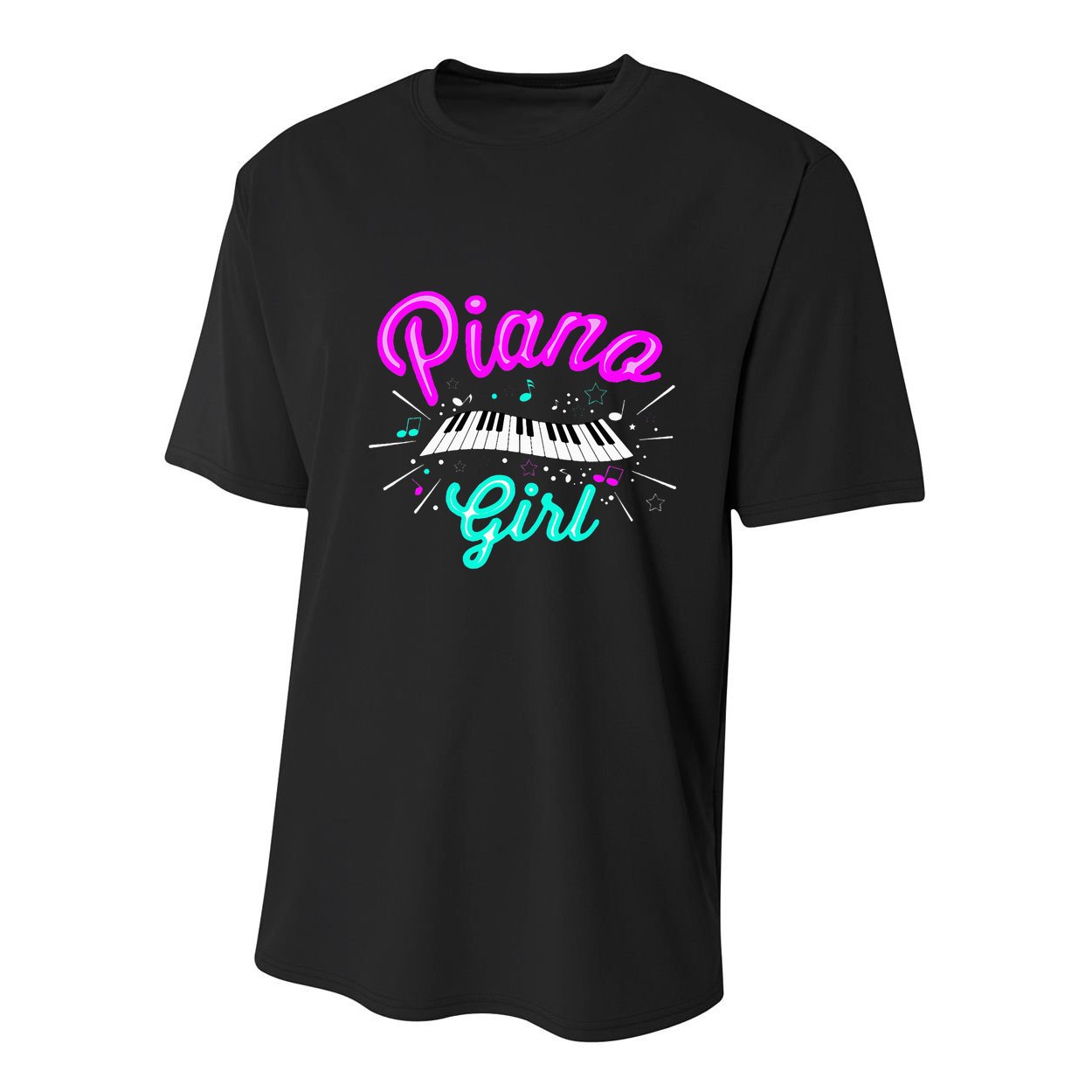Piano Girl Funny Pianist Music Keyboardist Musician Outfit Youth Performance Sprint T-Shirt