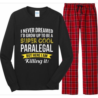 Paralegal Gifts Funny Long Sleeve Pajama Set