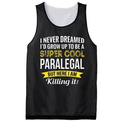 Paralegal Gifts Funny Mesh Reversible Basketball Jersey Tank