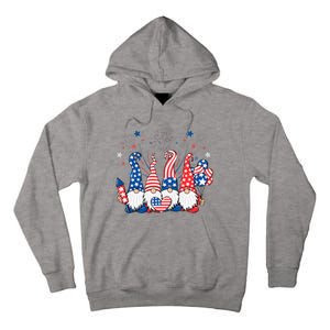 Patriotic Gnomes Fireworks USA Independence Day 4th Of July Tall Hoodie