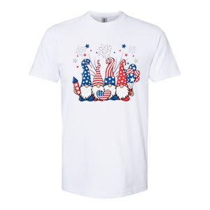 Patriotic Gnomes Fireworks USA Independence Day 4th Of July Softstyle CVC T-Shirt