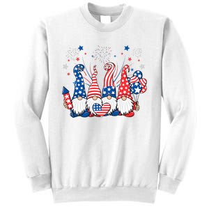 Patriotic Gnomes Fireworks USA Independence Day 4th Of July Sweatshirt