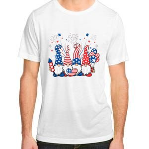 Patriotic Gnomes Fireworks USA Independence Day 4th Of July Adult ChromaSoft Performance T-Shirt