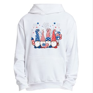 Patriotic Gnomes Fireworks USA Independence Day 4th Of July Urban Pullover Hoodie