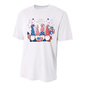 Patriotic Gnomes Fireworks USA Independence Day 4th Of July Performance Sprint T-Shirt