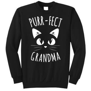 PURRFECT Grandma Fur Mom Cute Cat Lover Animal Gift Sweatshirt