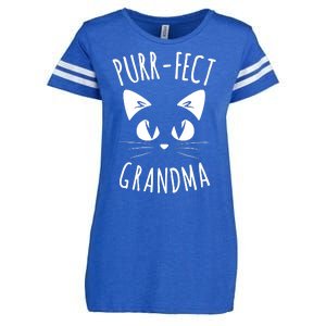 PURRFECT Grandma Fur Mom Cute Cat Lover Animal Gift Enza Ladies Jersey Football T-Shirt