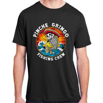 P.I.N.C.H.E Gringo Fishing Crew Mexican Skeleton Fishman Adult ChromaSoft Performance T-Shirt