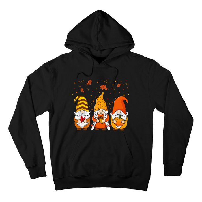 Pumpkin Gnomes Fall Autumn Cute Halloween Thanksgiving Hoodie