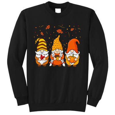 Pumpkin Gnomes Fall Autumn Cute Halloween Thanksgiving Sweatshirt