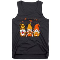 Pumpkin Gnomes Fall Autumn Cute Halloween Thanksgiving Tank Top