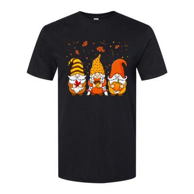 Pumpkin Gnomes Fall Autumn Cute Halloween Thanksgiving Softstyle® CVC T-Shirt