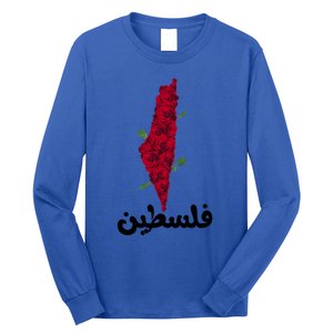 Palestine Gift Free Palestine Gift Palestine Map Great Gift Long Sleeve Shirt