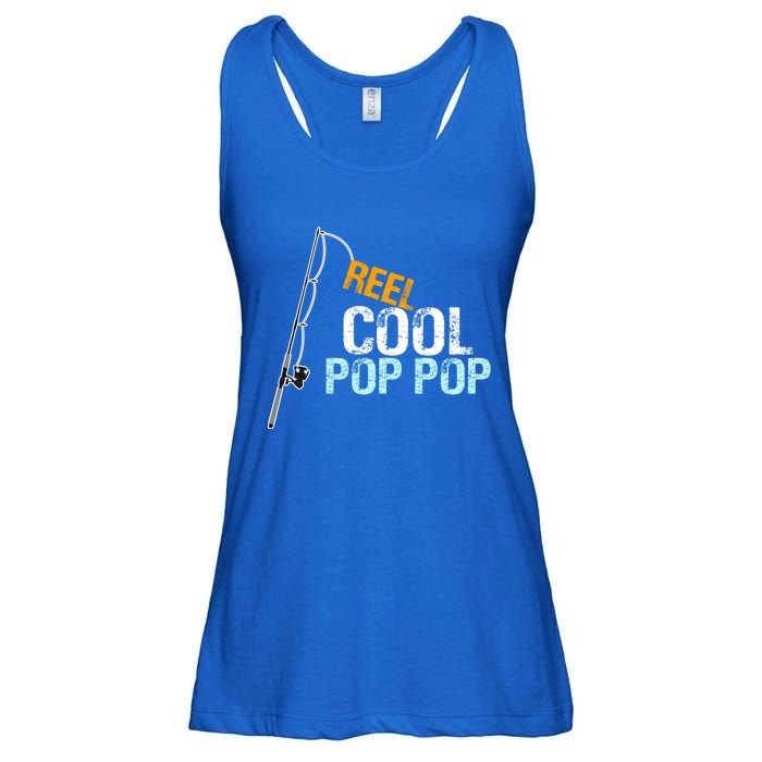 Poppop Gift From Granddaughter Grandson Reel Cool Pop Pop Cute Gift Ladies Essential Flowy Tank