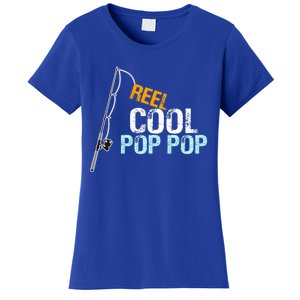 Poppop Gift From Granddaughter Grandson Reel Cool Pop Pop Cute Gift Women's T-Shirt