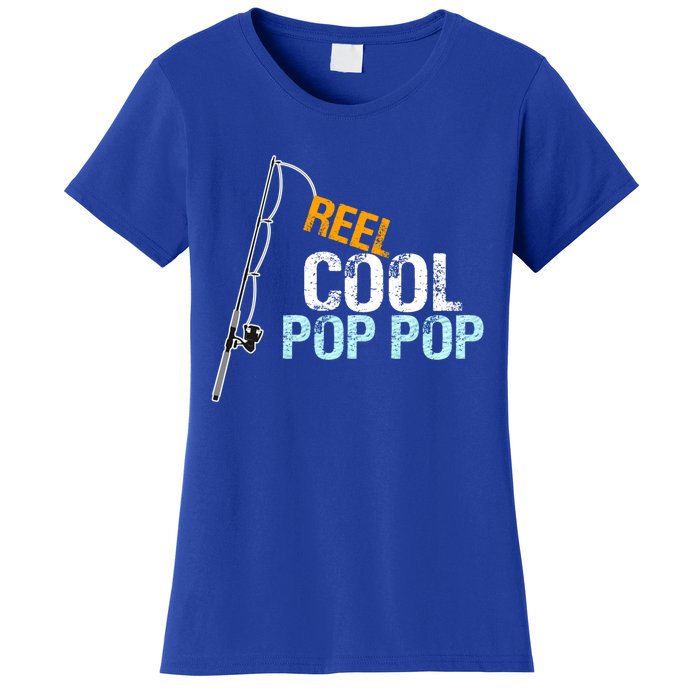 Poppop Gift From Granddaughter Grandson Reel Cool Pop Pop Cute Gift Women's T-Shirt