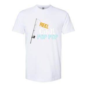 Poppop Gift From Granddaughter Grandson Reel Cool Pop Pop Cute Gift Softstyle CVC T-Shirt