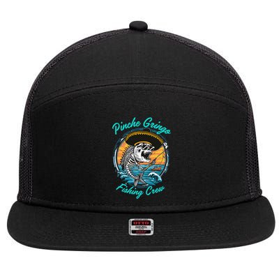 P.I.N.C.H.E G.R.I.N.G.O Fishing Crew 7 Panel Mesh Trucker Snapback Hat