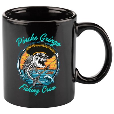 P.I.N.C.H.E G.R.I.N.G.O Fishing Crew 11oz C Handle Ceramic Mug