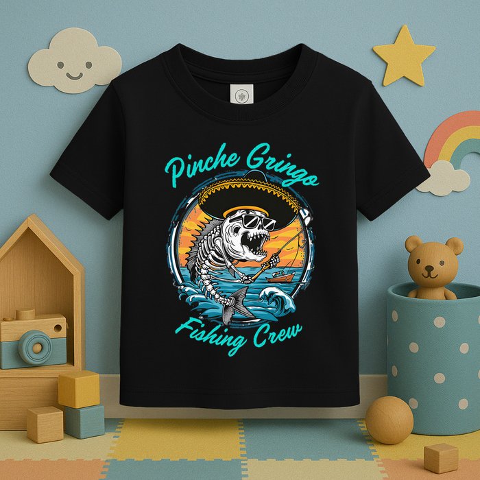 P.I.N.C.H.E G.R.I.N.G.O Fishing Crew Toddler T-Shirt