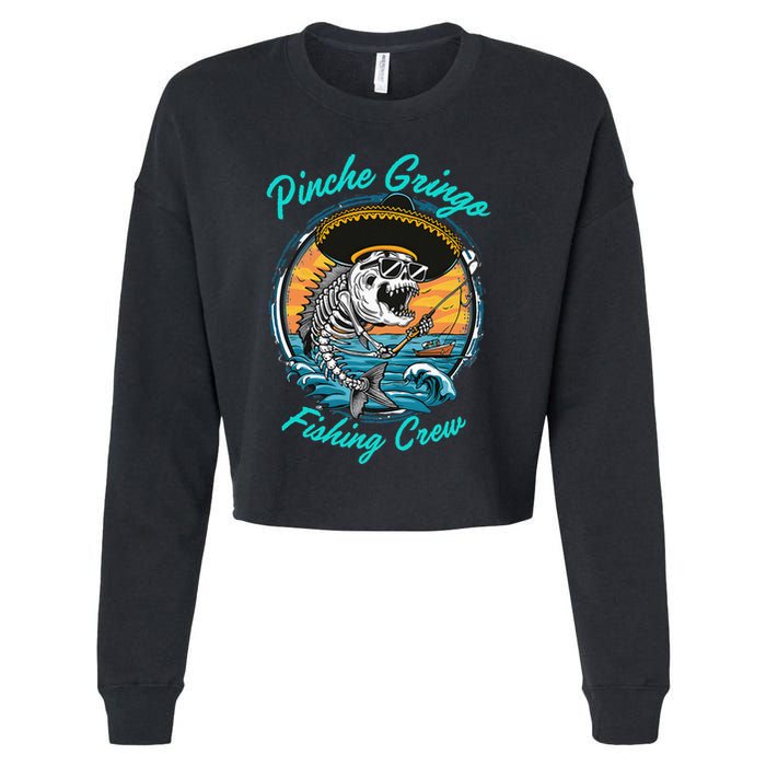 P.I.N.C.H.E G.R.I.N.G.O Fishing Crew Cropped Pullover Crew