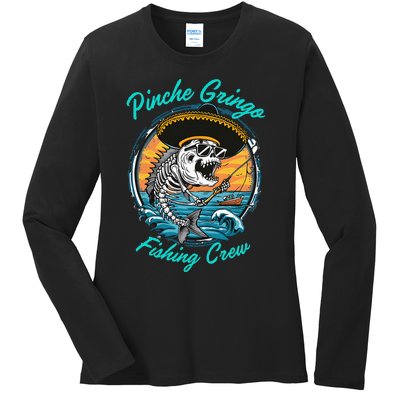 P.I.N.C.H.E G.R.I.N.G.O Fishing Crew Ladies Long Sleeve Shirt