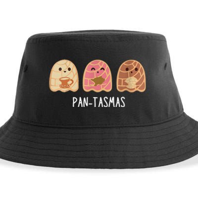 Pantasmas Ghost Funny Spooky Conchas Mexican Ghost Sustainable Bucket Hat