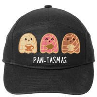 Pantasmas Ghost Funny Spooky Conchas Mexican Ghost 7-Panel Snapback Hat