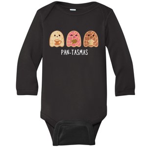 Pantasmas Ghost Funny Spooky Conchas Mexican Ghost Baby Long Sleeve Bodysuit