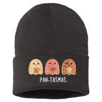 Pantasmas Ghost Funny Spooky Conchas Mexican Ghost Sustainable Knit Beanie