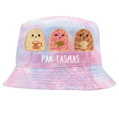 Pantasmas Ghost Funny Spooky Conchas Mexican Ghost Tie-Dyed Bucket Hat