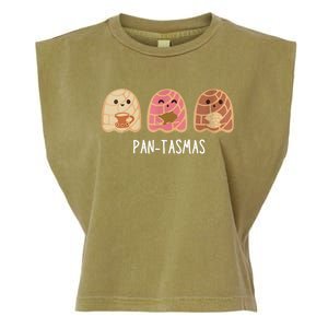 Pantasmas Ghost Funny Spooky Conchas Mexican Ghost Garment-Dyed Women's Muscle Tee