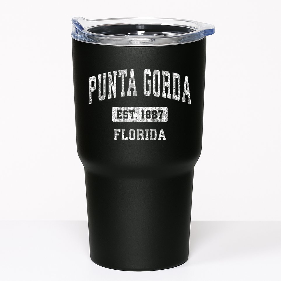 Punta Gorda Florida Fl Vintage Sports Tumbler