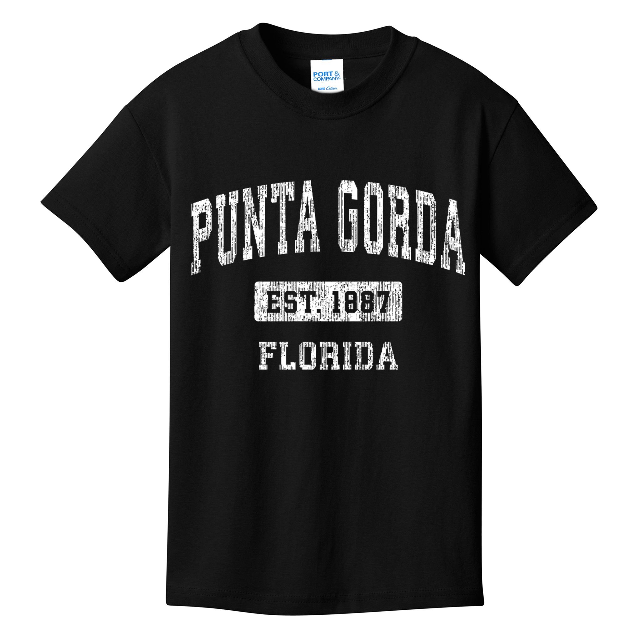 Punta Gorda Florida Fl Vintage Sports Kids T-Shirt